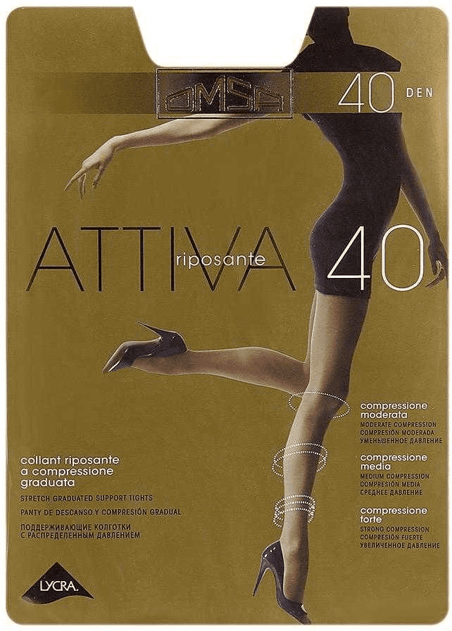 Колготки Attiva OMSA Daino 2-S 40 den
