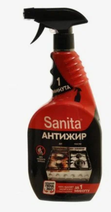Средство для кухни 500 г, SANITA (Санита) "Спрей 1 минута", распылитель, 1789, 601940 — изображение 2