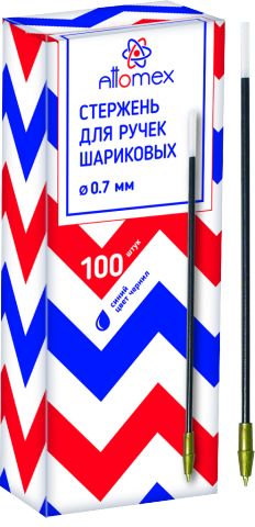 Стержень 126мм 0,7 "Attomex" 5075301 синий с пласт. након.