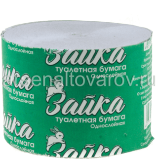 Бумага туалетная Зайка 60 м без втулки
