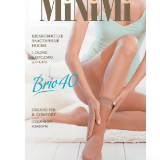 Носки женские MiNiMi Brio 40 DEN, полиамид, nero, р. UNI, 2 пары