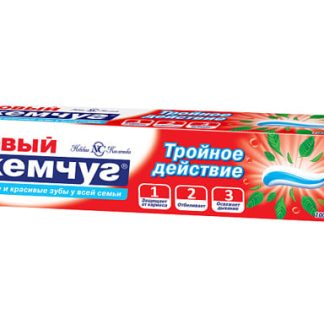 Зубная паста Новый жемчуг Тройное действие 100мл 17378