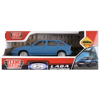384363 Машина пластик LADA LADA-2114 "SAMARA" без дверей, 11 cm, синий,кор. Технопарк в кор.2*36шт,