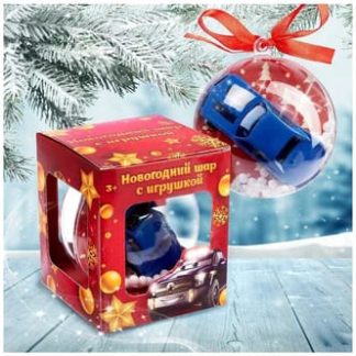 WOOW TOYS Новогодний шар с игрушкой 10,2*11,2*10,2, цв МИКС 3337496