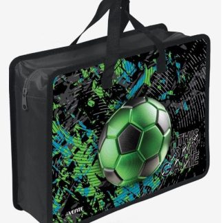 Папка дет. с ручками «deVENTE. Football» 8054351 33,5x26x10 см, пластиковая с текстильным расширен