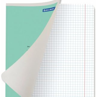 Тетрадь 12л. BRAUBERG КЛАССИКА NEW клетка, обложка картон, ЗЕЛЕНАЯ, 105684