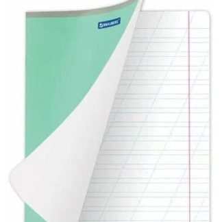 Тетрадь 12л. BRAUBERG КЛАССИКА NEW косая линия, обложка картон, ЗЕЛЕНАЯ, 105688