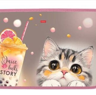 Папка для тетрадей на молнии 1отд А4 Juice Story пластик в индив.упак. Hatber 03047