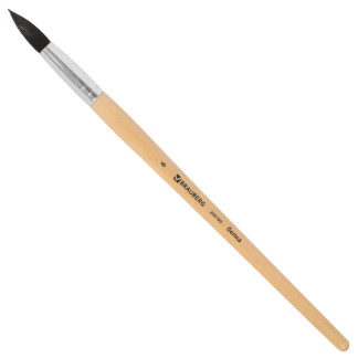 Кисть BRAUBERG белка, круглая, №8, 200185