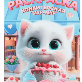 408139 Кондитерская «Мур-мур». Раскраска. 214х290 мм. Скрепка. 16 стр. Умка в кор.50шт, шт
